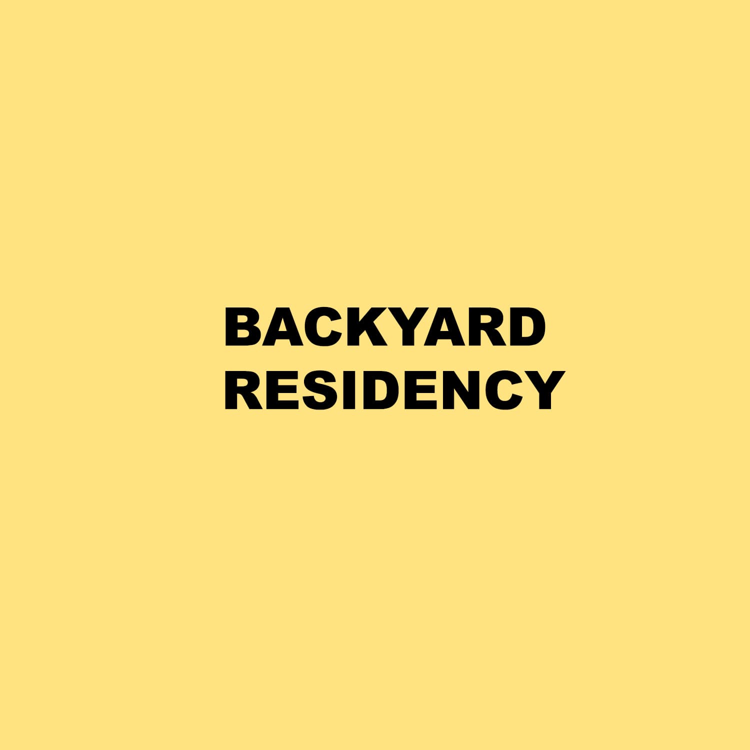 LaRussell Backyard Residency | 9.6.26